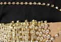 Crystal Gold Lace Craft Trim Embellishment Border #4482